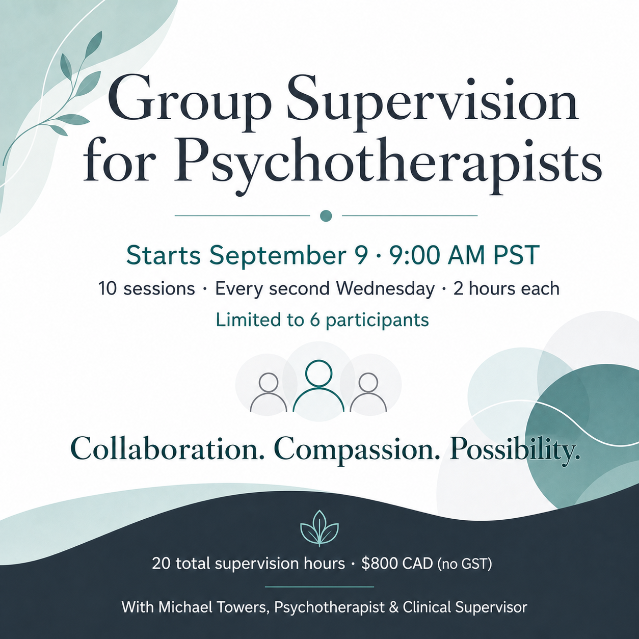 Group supervision with Michael Towers
